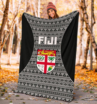 Fiji Premium Blanket - Tapa Pattern Sport Style - Polynesian Pride
