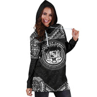 Hawaii Women's Hoodie Dress - Turtle Polynesian Pattern - Polynesian Pride