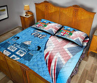 Fiji Custom Personalised Quilt Bed Set - Fiji Flag - Polynesian Pride