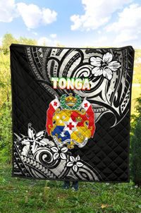Mate Ma'a Tonga Rugby Premium Quilt Polynesian Unique Vibes - Black - Polynesian Pride