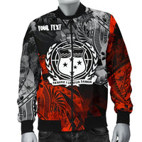 Samoa Polynesian Personalised Men's Bomber Jacket - Vintage Polynesian Style - Polynesian Pride