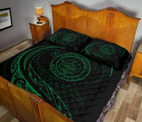 Palau Quilt Bed Set - Green - Frida Style - Polynesian Pride
