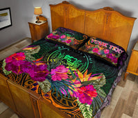 Polynesian Hawaii Personalised Quilt Bed Set - Summer Hibiscus - Polynesian Pride