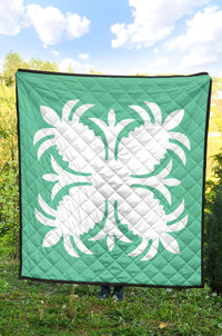 Hawaiian Premium Quilt Royal Pattern - Seafoarm - A2 Style - Polynesian Pride
