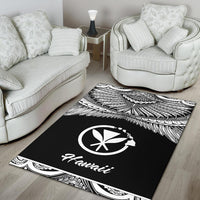 Hawaii Polynesian Area Rug - Hawaii Pride White Version - Polynesian Pride