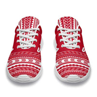 Samoa Sporty Sneakers - Polynesian Chief Flag Version - Polynesian Pride