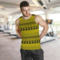 Polynesian Tattoo Tribal Yellow Hawaii Men's Tank Top - Polynesian Pride