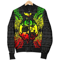 Tonga Polynesian Men's Bomber Jacket Map Reggae - Polynesian Pride