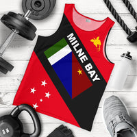 Papua New Guinea Men's Tank Top - Milne Bay Province Red - Polynesian Pride