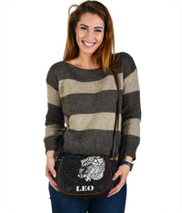 Sun In Leo Zodiac Saddle Bag Polynesian Tattoo Simple - White - Polynesian Pride