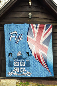 Fiji Polynesian Premium Quilt - Fiji Flag - Polynesian Pride