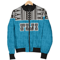 Fiji Men's Bomber Jacket - Polynesian Design - Polynesian Pride
