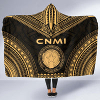 Northern Mariana Islands Polynesian Chief Hooded Blanket - Gold Version - Polynesian Pride