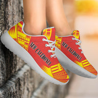 New Caledonia Sport Sneakers - Polynesian Tattoo Flag - Polynesian Pride