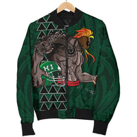 Kakau Hawaii Warrior Football Men's Bomber Jacket AH - Polynesian Pride