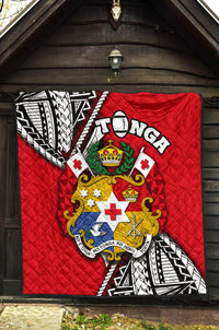 Tonga Rugby Premium Quilt Polynesian Style Pinwheel - Polynesian Pride