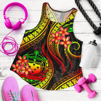 Samoa Polynesian Women Racerback Tank - Reggae Plumeria - Polynesian Pride