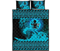 Cook Island Quilt Bed Sets Wave Navy - Polynesian Pride