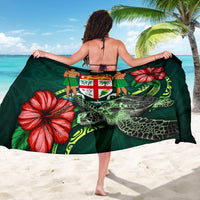 Fiji Polynesian Sarong - Green Turtle Hibiscus - Polynesian Pride
