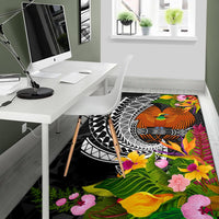 Papua New Guinea Area Rug - Seal Spiral Polynesian Patterns - Polynesian Pride