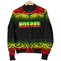 Kosrae Men's Bomber Jacket - Fog Reggae Style - Polynesian Pride