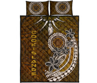 Cook Islands Quilt Bed Sets - Polynesian Boar Tusk - Polynesian Pride