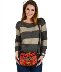 Anzac Lest We Forget Poppy Saddle Bag New Zealand Maori Silver Fern - Australia Aboriginal - Polynesian Pride