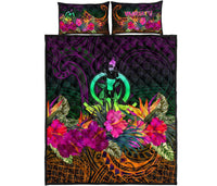 Vanuatu Quilt Bed Set - Summer Hibiscus - Polynesian Pride