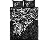 Kosrae Polynesian Quilt Bed Set - White Turtle - Polynesian Pride
