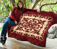 Hawaiian Quilt Royal Premium Quilt - Polynesian Pride