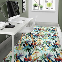 Tropical Flower, Plant And Leaf Pattern Rug - Polynesian Pride