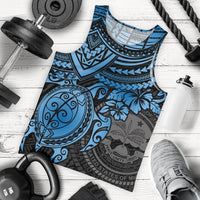 Federated States Of Micronesia Men's Tank - Blue Turtle BLUE - Polynesian Pride