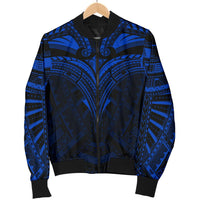 Micronesia Tattoo Men's Bomber Jacket (Blue) - Polynesian Pride