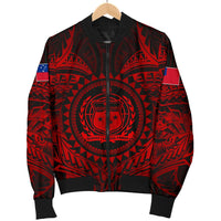 Samoa Polynesian Men's Bomber Jacket - Samoa Red Seal - Polynesian Pride