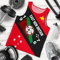 Papua New Guinea Men's Tank Top - East New Britain Province Red - Polynesian Pride