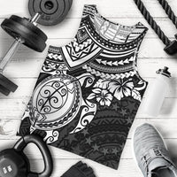 Cook Islands Polynesian Tank Top (Men) - White Turtle White - Polynesian Pride