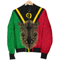 Vanuatu Men's Bomber Jacket Boar - Pig Tusk - Polynesian Pride