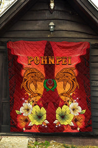 Pohnpei Premium Quilt - Tribal Tuna Fish - Polynesian Pride