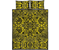 Hawaii Quilt Bed Set Polynesia Kakau Turtle AH - Polynesian Pride