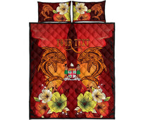 Fiji Custom Personalised Quilt Bed Sets - Tribal Tuna Fish - Polynesian Pride