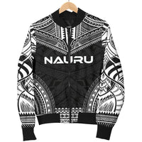 Nauru Polynesian Chief Men's Bomber Jacket - Black Version - Polynesian Pride