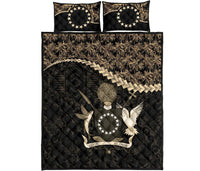 Cook Islands Quilt Bed Set Golden Coconut Golden - Polynesian Pride