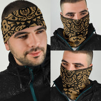 New Zealand Maori Tangaroa Tattoo Bandana - Golden - Polynesian Pride