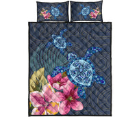 Hawaii Turtle Hibiscus Quilt Bed Set - LH Style - Polynesian Pride