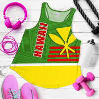 Polynesian Hawaii Racerback Tank - Hawaiian Kanaka Maoli GREEN - Polynesian Pride