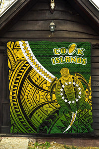 Cook Islands Premium Quilt Style Turtle Rugby - Polynesian Pride