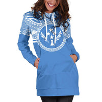 Kosrae Women Hoodie Dress - Kosrae Coat Of Arms Polynesian Flag Color - Polynesian Pride