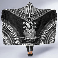 Papua New Guinea Polynesian Chief Hooded Blanket - Black Version - Polynesian Pride
