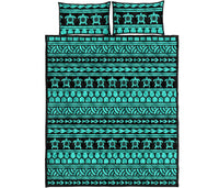 Hawaii Quilt Bed Set Polynesia Tattoo Tribal AH - Polynesian Pride
