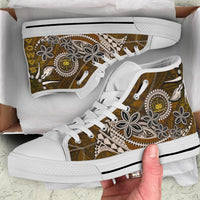 Samoa High Top Shoes - Polynesian Boar Tusk - Polynesian Pride